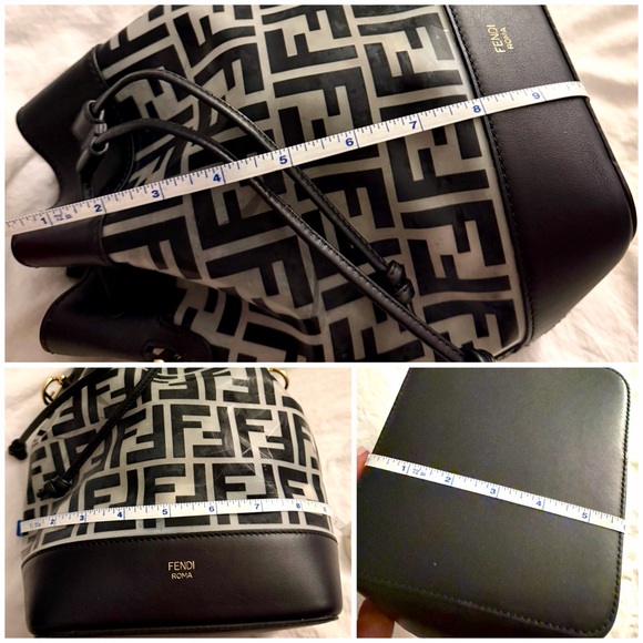 👑✅PRICE FIRM✅ AUTHENTIC FENDI  PVC Mon Tresor Small Bucket Bag - Picture 11 of 16